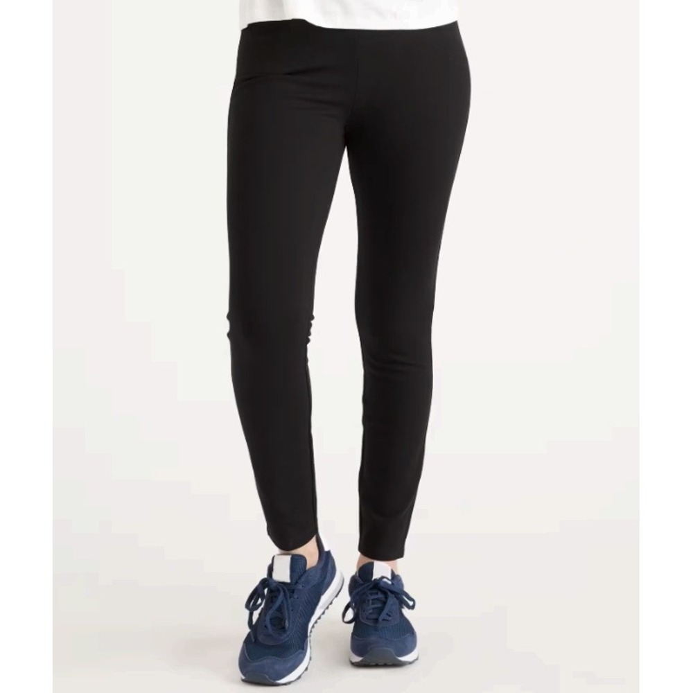 New Quince Ultra-Stretch Ponte Skinny Pant Black Tall Medium